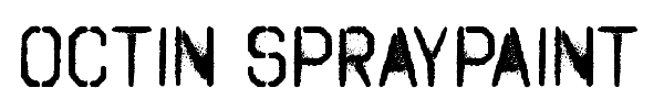 Octin Spraypaint Free font preview